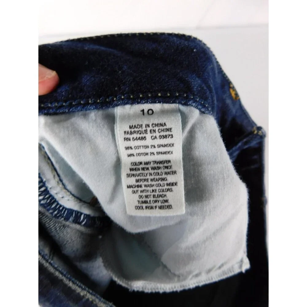 American Eagle Shorts Womens 10 Blue Denim Cut-Off Stretch Casual Summer - Picture 4 of 5